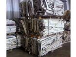 Recycled UPVC pipe scrap and PVC window profile chips white and grey color - фото 3